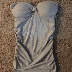 Eye Candy Gray Crop Top.